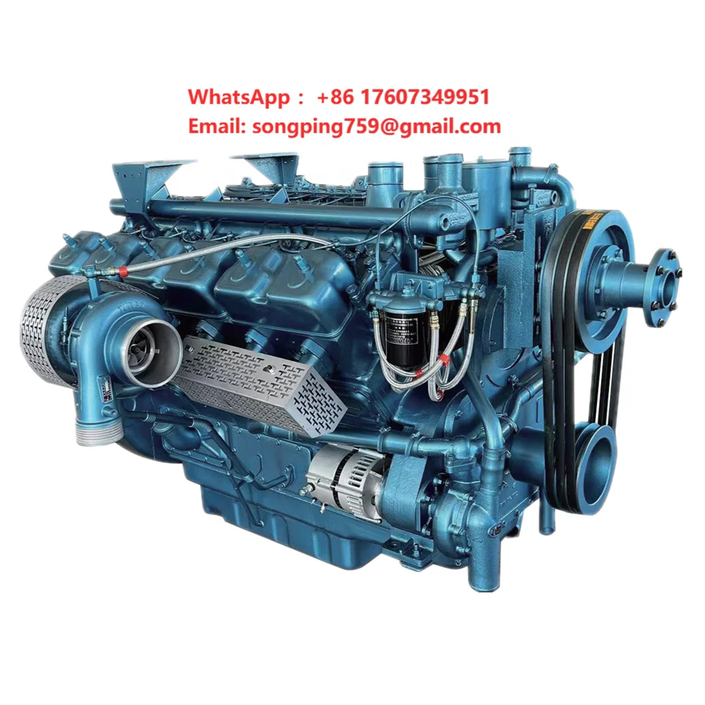 500KW 625KVA 50Hz 3-phase 1500RPM Inline 6 Cylinder Water Cooled 380V G-drive diesel Engine Assembly for Emergency Backup Power