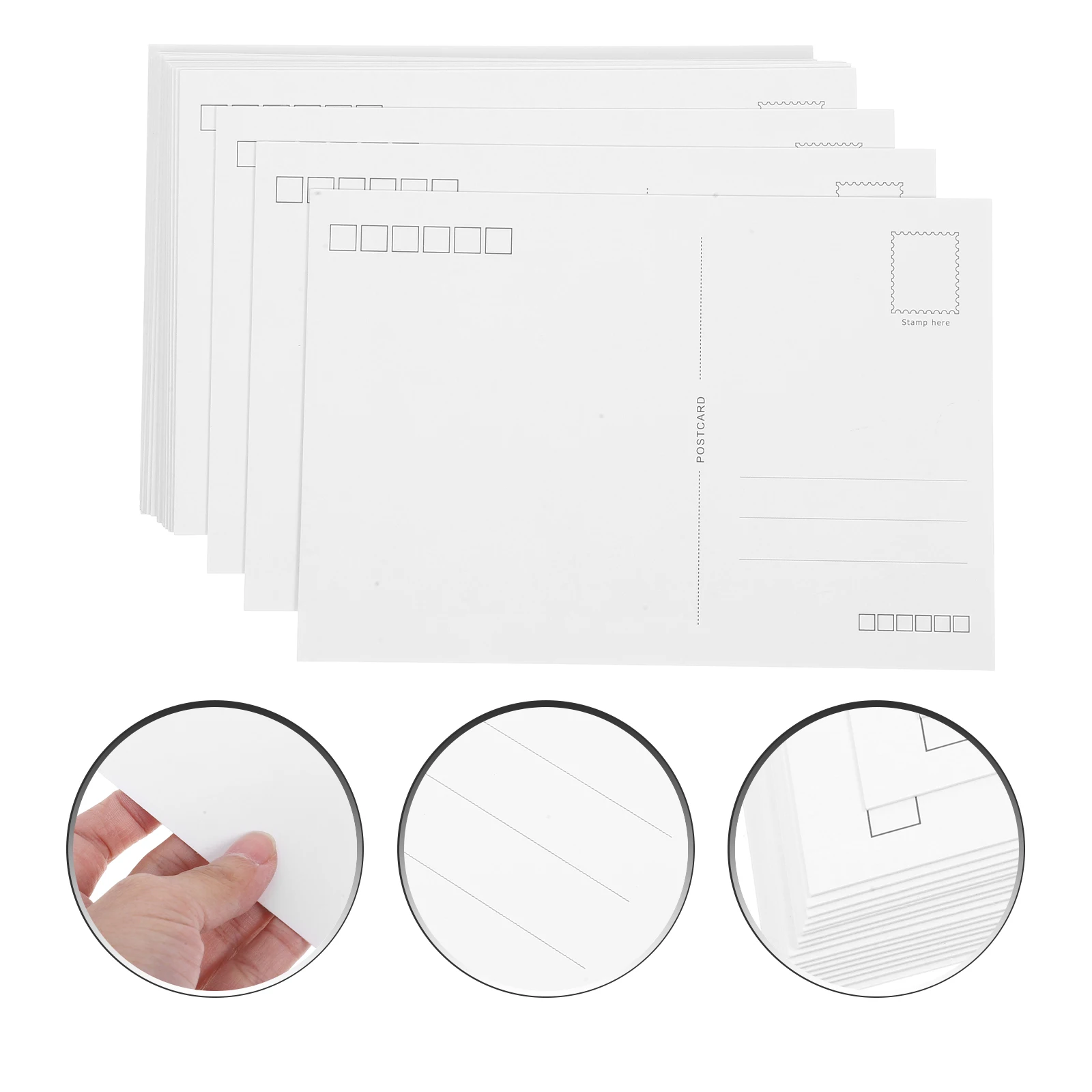 

20pcs Blank Postcards Set Cardstock Mailable Post Wedding Invitations Crafting Personal Messages Business Greeting Cards For