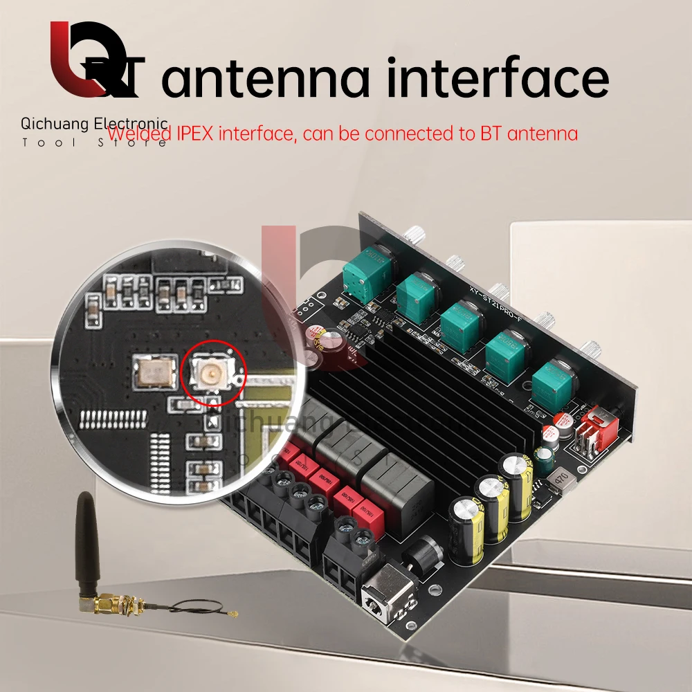 XY-ST21 PRO DC12-30V Bluetooth 5.2 Subwoofer Amplifier Board 100W*2+200W 2.1 Channel Power Audio Stereo Bass AMP TPA3221