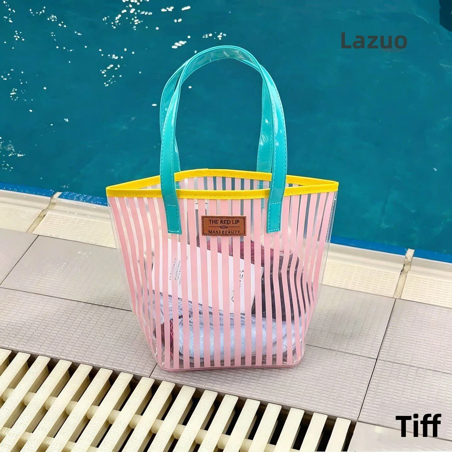 

Waterproof Transparent Swimming Storage Bag Portable Large Capacity Swimsuit Bag Handheld Multi-functional Toiletry Bag for S...