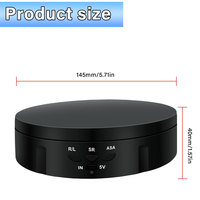 2024 New Rotating Display Stand 360-Degree Motorized Spinner Turntable with USB Power Cable for Photography Products and Shows