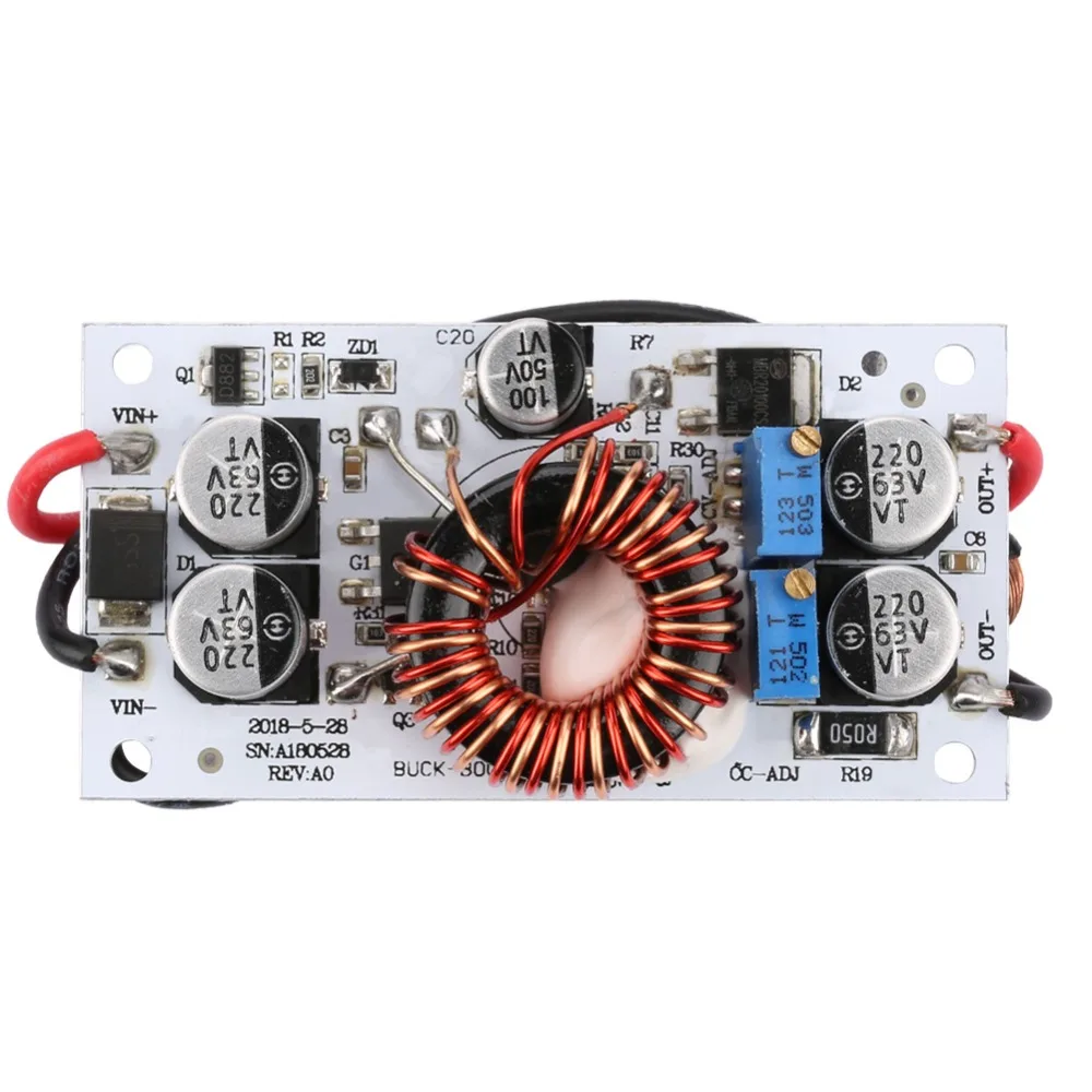 DC to DC DC-DC Step Up Down Power Supply 75W 10-36V Buck Boost Power Supply Adjustable Power Supply Automatic Step Up Down