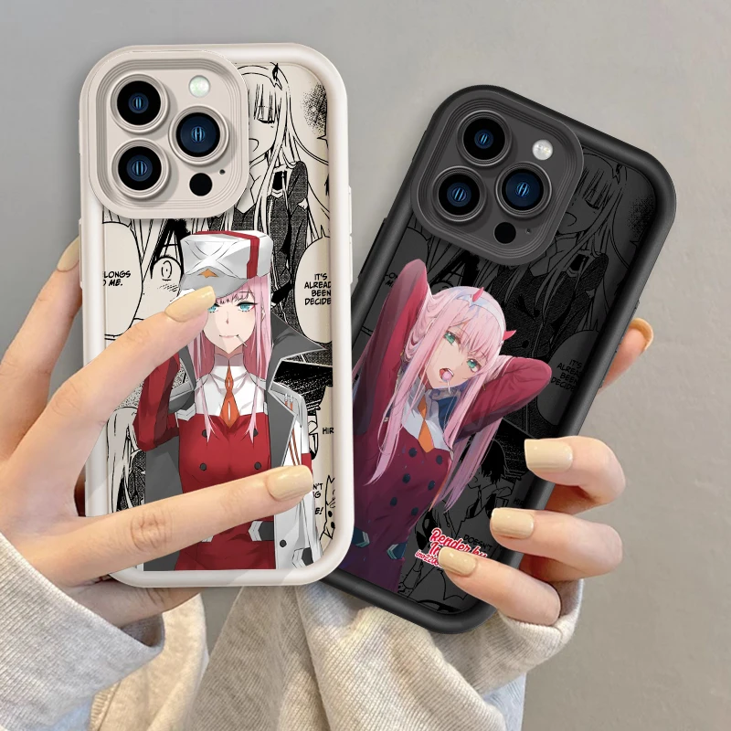 Z-Zero Two Anime Hiro DARLING Eye Ladder For Apple iPhone 15 14 13 12 11 XS XR X Pro Max Plus Cover Phone Case