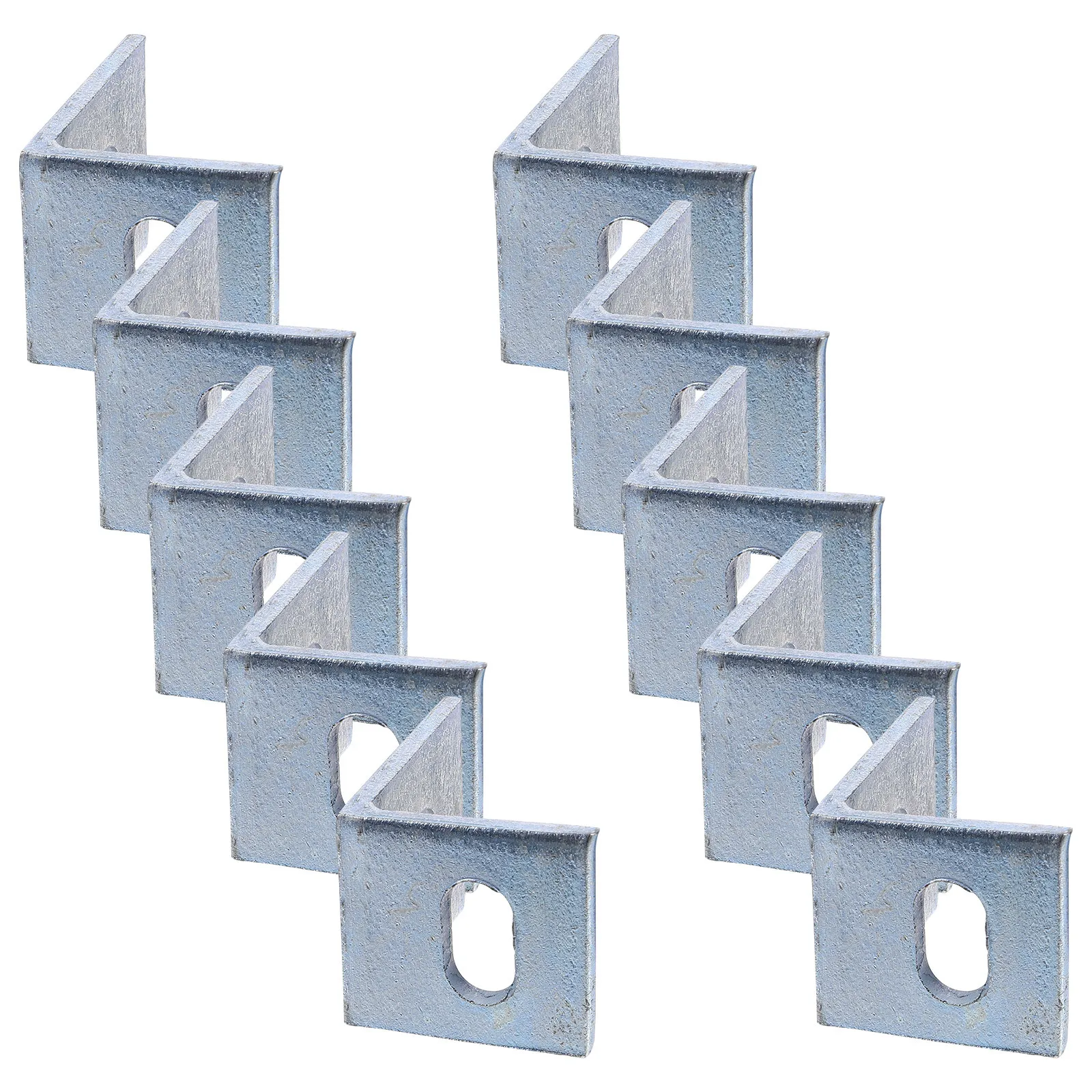 

10Pcs Metal L Brackets 90 Degree Angle Shelf Braces Corrosion Resistant Easy Install for Wood Projects 90 Degree Bracket