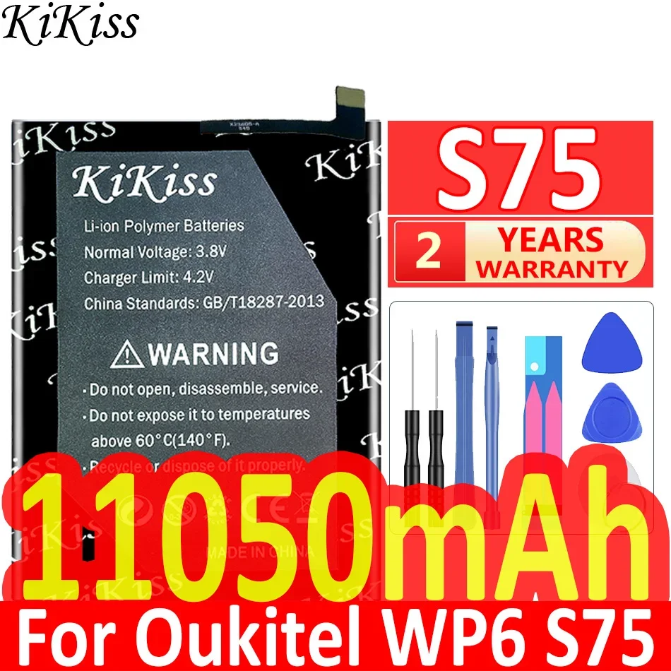 Batería KiKiss para OUKITEL WP9/WP8 Pro/WP8Pro/WP7/WP6/WP5000/WP5/WP2/WP12/WP10/WP1/S73/S75 batería + pista NO