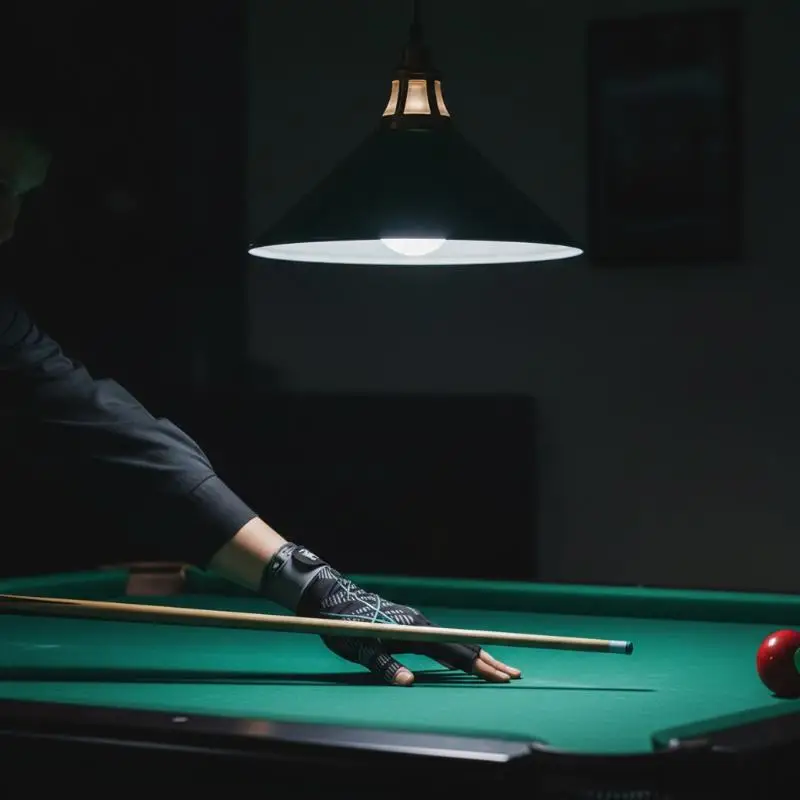 Professioneller Billard-Handschuh für Linkshänder, Silikon-Anti-Rutsch, Elastisch, Atmungsaktiv, 3-Finger-Snooker-Handschuh – Detail 9