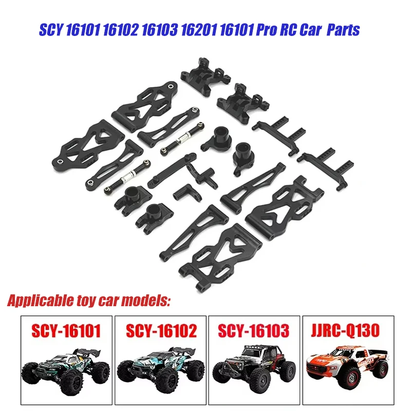 SCY 16101 16102 16103 16201 16101 Pro RC Samochód 1:16 Czarny Ulepszone Metalowe Części Zamienne Model 4WD/Oryginalne Części Zamienne 6312 6313 6314