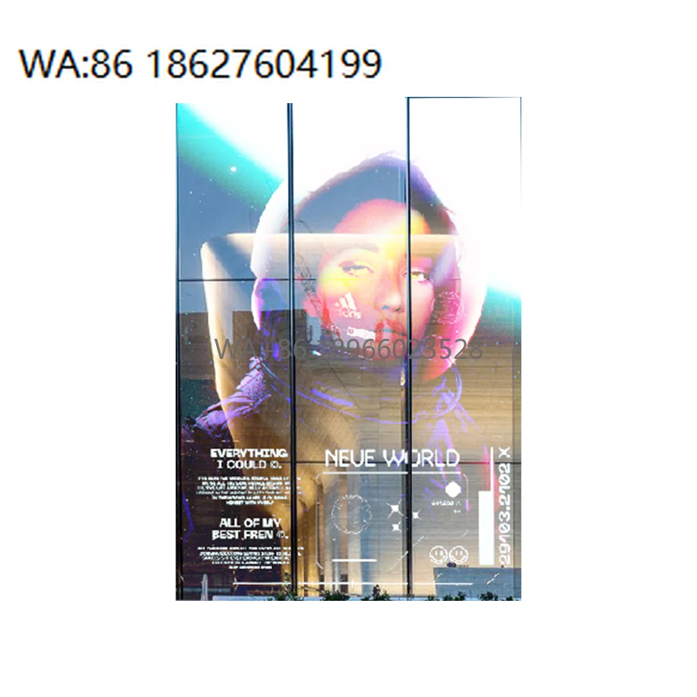 P4 Full Color LED Display Screen Reefilm Flexible LED Film with High Transparency