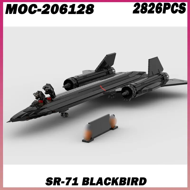 

2826 шт. SR-71 Blackbird Blackbird самолет линкор подарок для мальчиков группа творческие идеи детские игрушки подарок на день рождения блоки