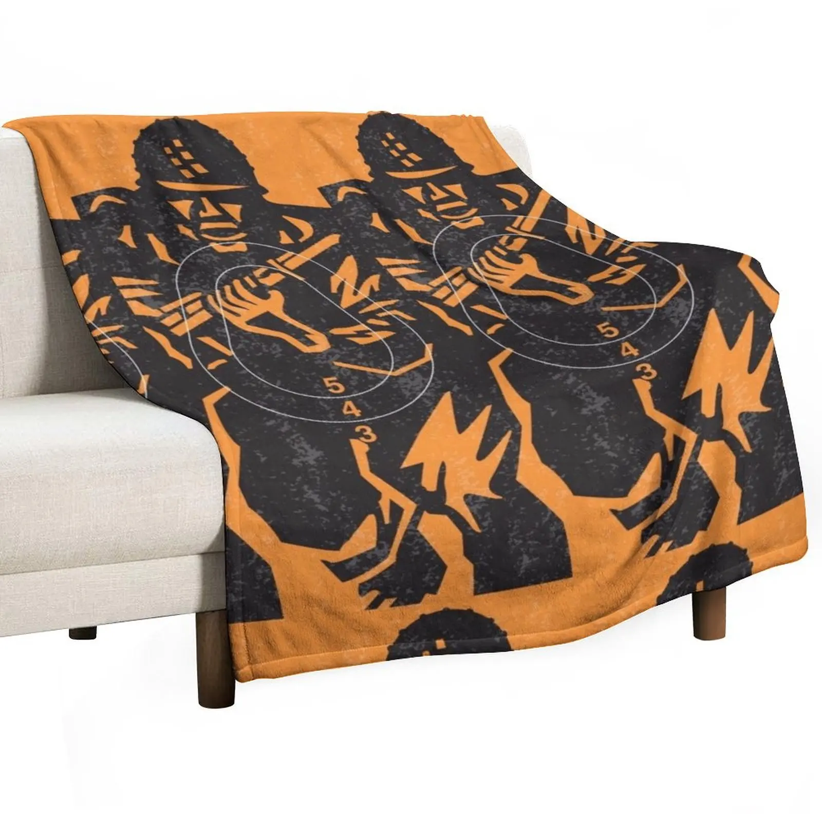 

Figure 11- Shooting Target Throw Blanket Plush Fashion Sofas anime Extra Large Throw Blankets