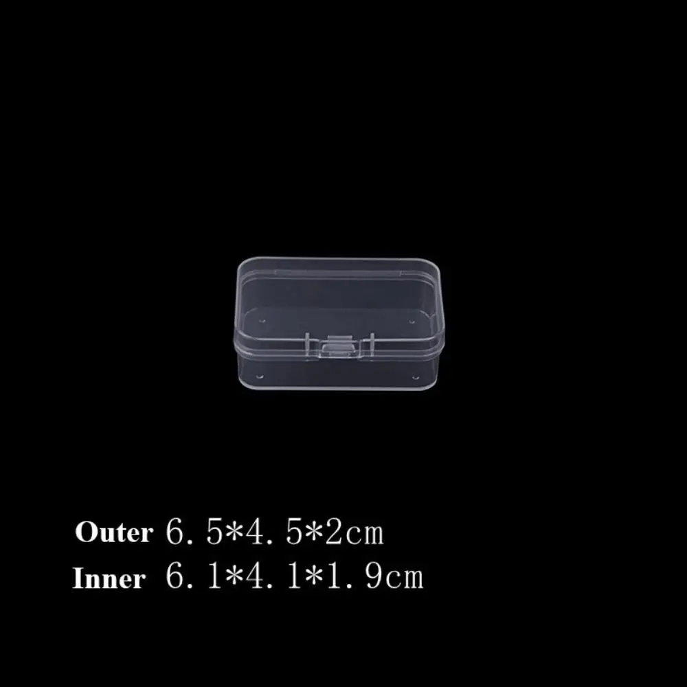 

Новая квадратная прозрачная коробка для хранения, пластиковый прозрачный контейнер для ювелирных бусин, 8 размеров, чехол для мелких предметов, упаковочные коробки