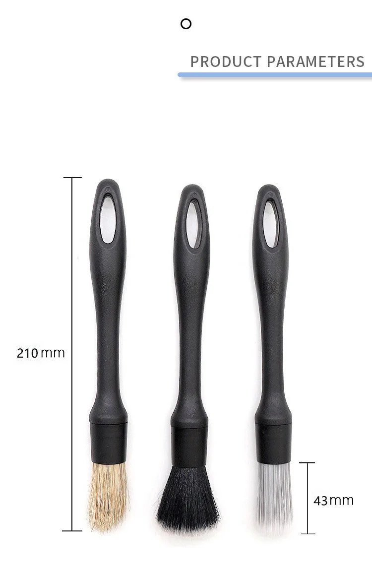 4/5-teiliges Detailbürsten-Set für die Reinigung von Fahrzeuginnenräumen, Fugenbürsten, ultra-weiche Reinigungsbürste für Autos, Werkzeug für die Fahrzeugpflege und Autowäsche – Detail 2
