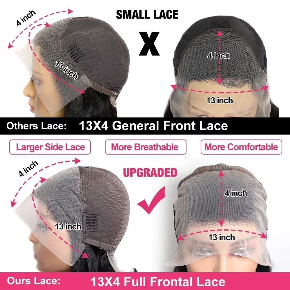 بوب شعر مستعار 13X4 الدانتيل Hd خصلات الشعر المستعار الإنسان الشفاف مستقيم 150% الكثافة الكاملة HD الدانتيل الشفاف الباروكات الأمامية بوب الشعر الدنتلة