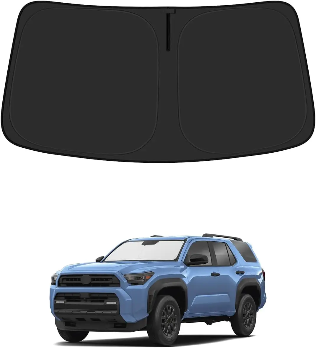 

Car Windshield Sun Shade For Toyota 4Runner 2014 2026(Sport, Off Road, Platinum)Foldable Car PET Sunshade Keeps The Cool Inside