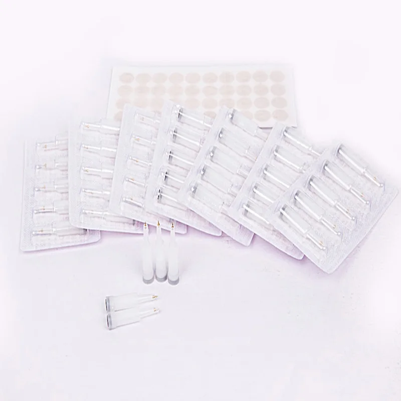 100Pcs Sterile Ear Press Needle EAN Ear Acupuncture Needles Auricular Acupunture Massage Ear Needle 1 Box Stimulator Massager