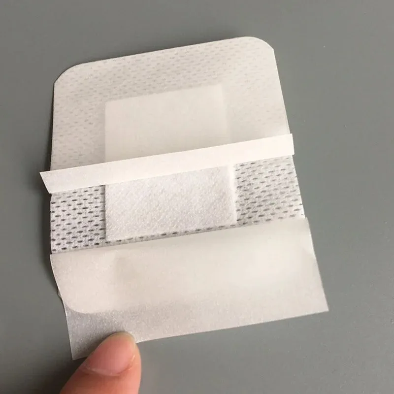 12/25Pcs Large Size Hypoallergenic Non-woven Wound Dressing Band Aid Bandage Large Wound First Aid 6*7cm