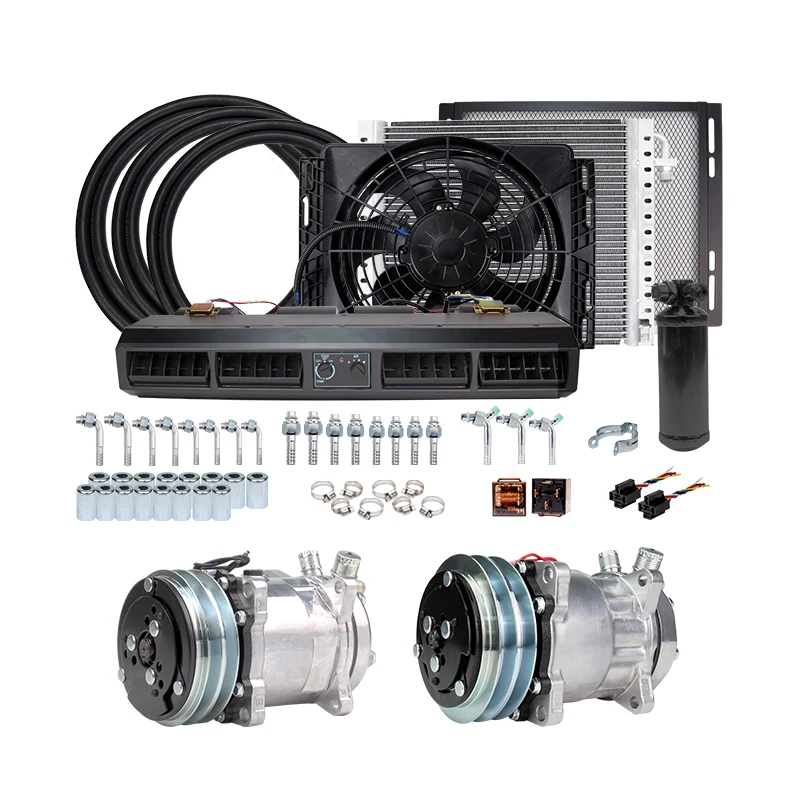 

Universal Automotive Auto Air Conditioning Compressor 12V 24V for Car Van Street Rod Hot Classic A/C Conditioner