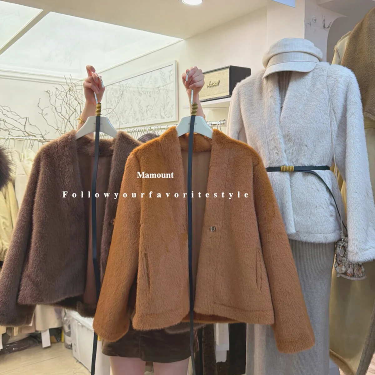 معطف BJTZ من الفرو الصناعي للنساء مصمم دافئ وبسيط وأنيق مميز مريح عالي الجودة فاخر لخريف وشتاء 2025 #6