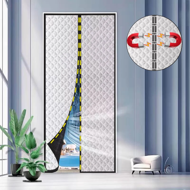 

For Winter cotton door curtain, thickened, household insulation, windproof partition curtain, cold proof self-priming door curta