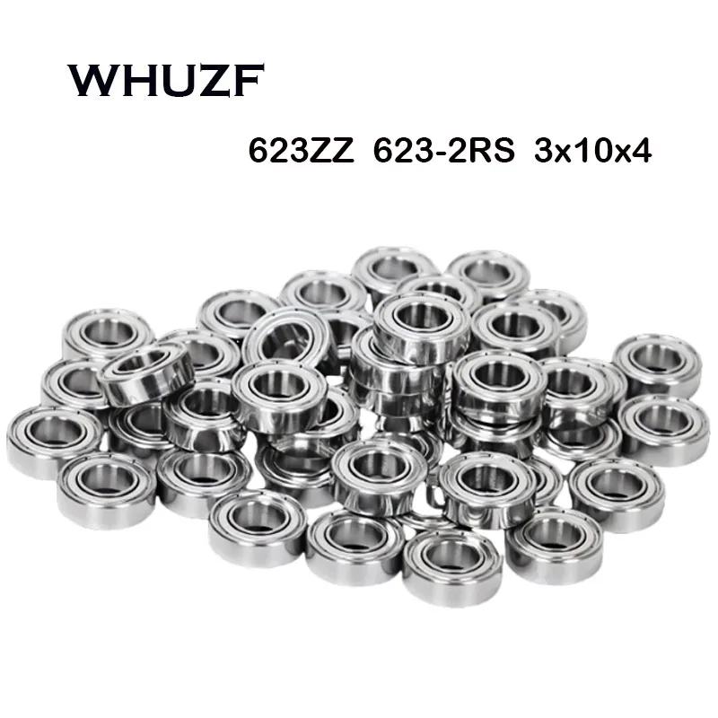 

Free Shipping 10Pcs 623ZZ 623-2RS 3X10X4 mm ABEC-7 High Speed Miniature Deep Grove Ball Bearings