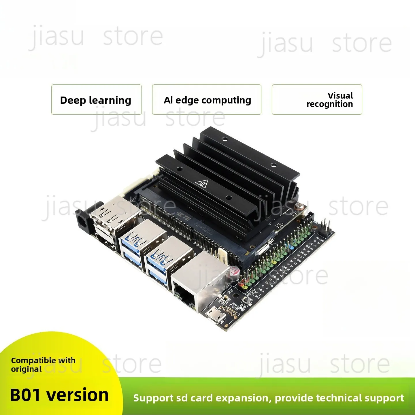 Nano 16GB Development Kit, 4GB RAM, Replacement for B01, AI Edge Computing Single Board Computer