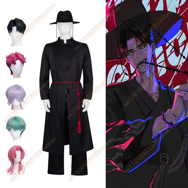 

Saja Boys Jinu Baby Abby Mystery Romance Cosplay Costume Adult Men Gothic Uniform Wig Your Idol Full Set Halloween Party Costume