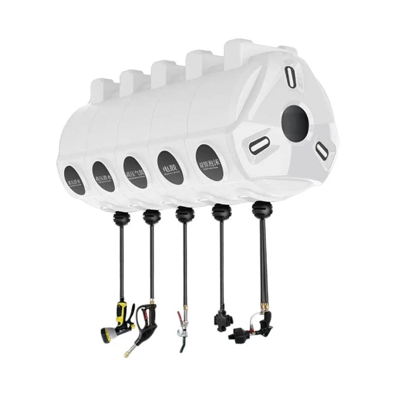 Wall mounted auto beauty air water electric foam reel high pressure car wash unit