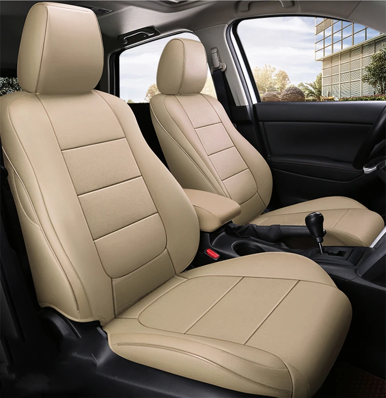 

Custom Made for Mazda 3 CX5 Mazda 6 Mazda Series Car Seat Covers Full Covered Top Quality Leather 2 Rows 5 Seats Full Set