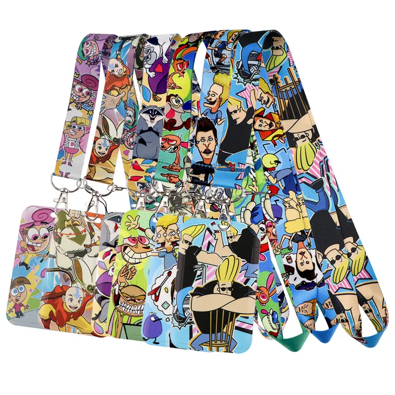 A3474 Fantasy Cartoon Lanyard For Keys Card Cover Badge Holder Business Phone Charm Key Lanyard Neck Straps Keychain Accessories