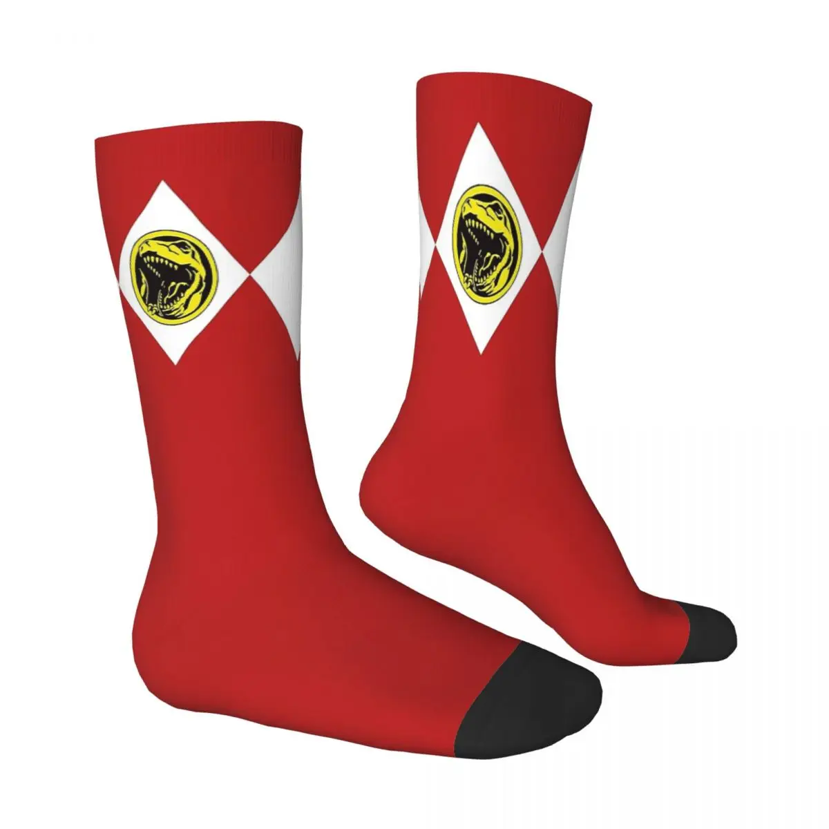 MMPR Red Ranger With Coin Socks Male Mens Women Summer Stockings Printed