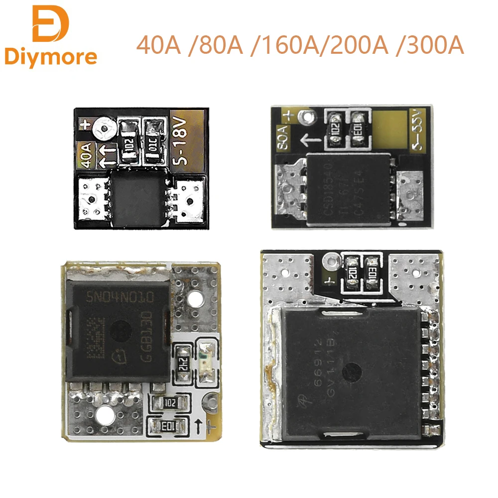 40/80/200/300A Mini High Power MOS Trigger Switch Driver Module Transistor PWM Regulation Electronic Switch Control Board 5-18V