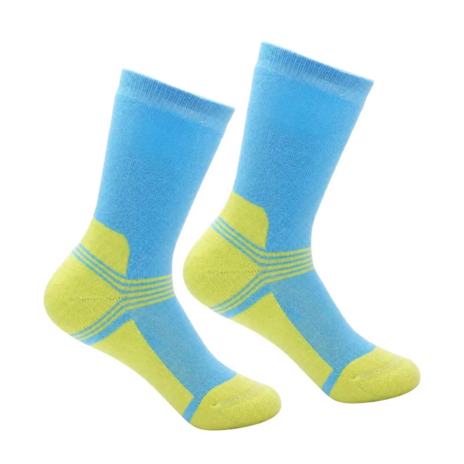 Crew Length Skate Socks for Ice and Roller Skating with Durable Cotton Spandex Blend