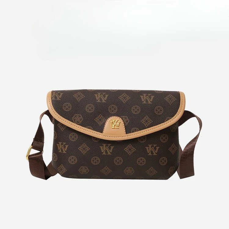 

Новая квадратная сумка с монограммой и широким ремнем 2026 года, уникальная дизайнерская регулируемая сумка через плечо, роскошная маленькая сумочка для повседневных выходов