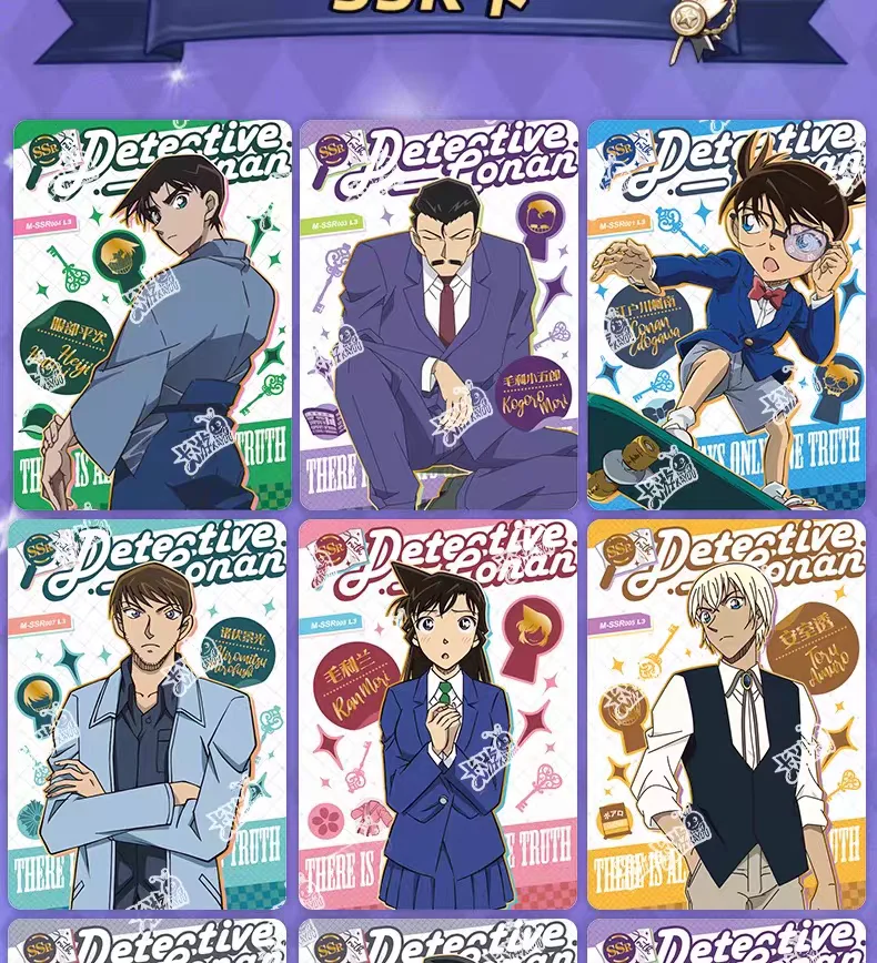 KAYOU Echte Detektiv Conan Karte Name Denken Reveal Paket Halloween Thema Kuroba Kaito Anime Sammlung Karten Spielzeug Geschenke – Detail 9