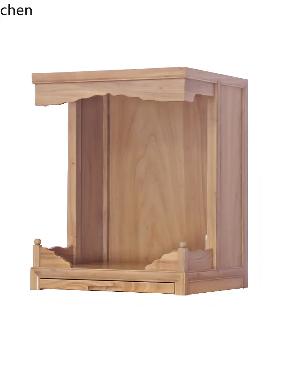 c1 old elm casual altar cabinet buddha niche modern for home shrine god of wealth wall-mounted buddha cabinet