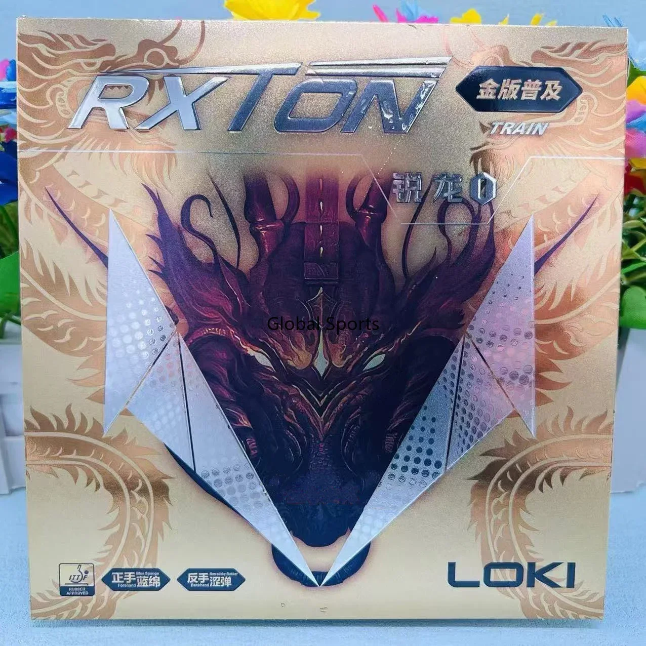 Original LOKI RXTON 1 Train Gold Version Table Tennis Rubber Fast Attack Ping Pong Blue Sponge Sticky Rubber