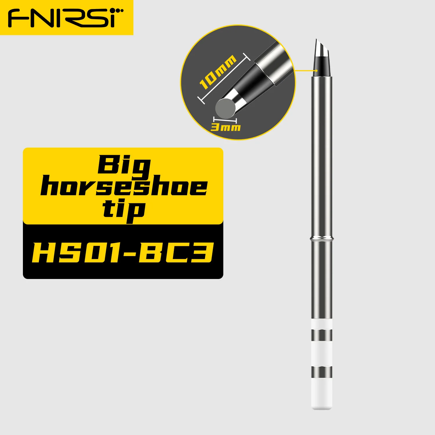 FNIRSI-Kit De Estação De Solda Sem Chumbo, Tipo De Aquecimento Interno, Ponta De Ferro, HS01-BC2, B2, ILS, KR, K65, BC3, HS-01