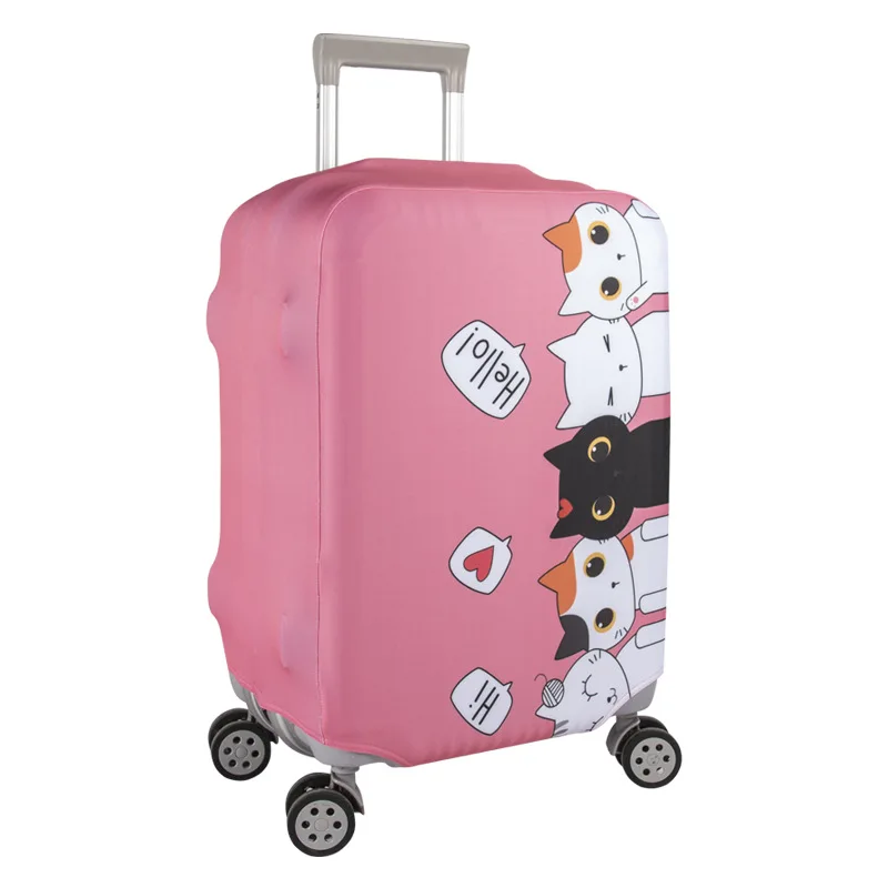 Animal Prints Luggage Cover Thickened Travel Suitcase Protector Elastic Dustproof Case for 18-32In Trolley Bag Scratch Resistant