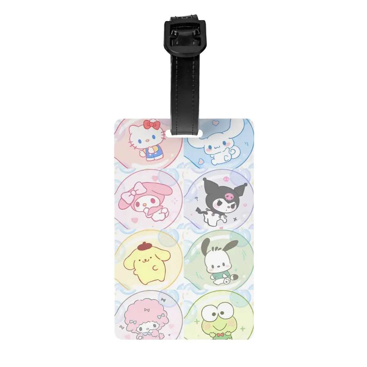 Sanrio Kawaii meine Melodie Gepäck anhänger Reise Hallo Kitty Kuromi Etiketten halter Gepäck anhänger ID-Adresse für Frauen Gepäck anhänger Geschenk