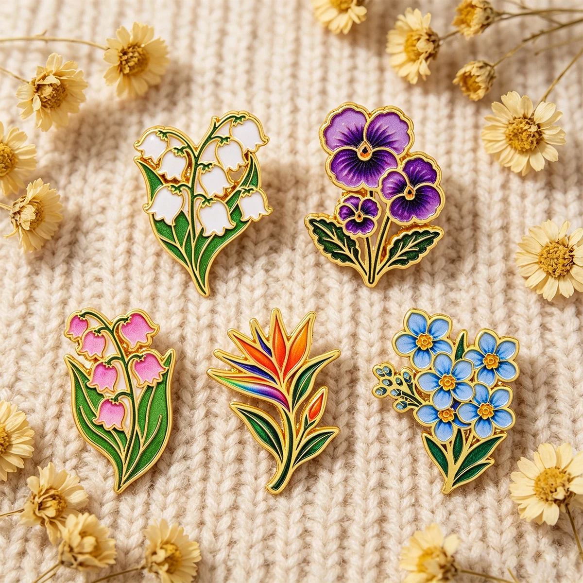 Cartoon Plant Flower Metal Ena - огляд і ціна Paradise Jewelry & Watches Llc
