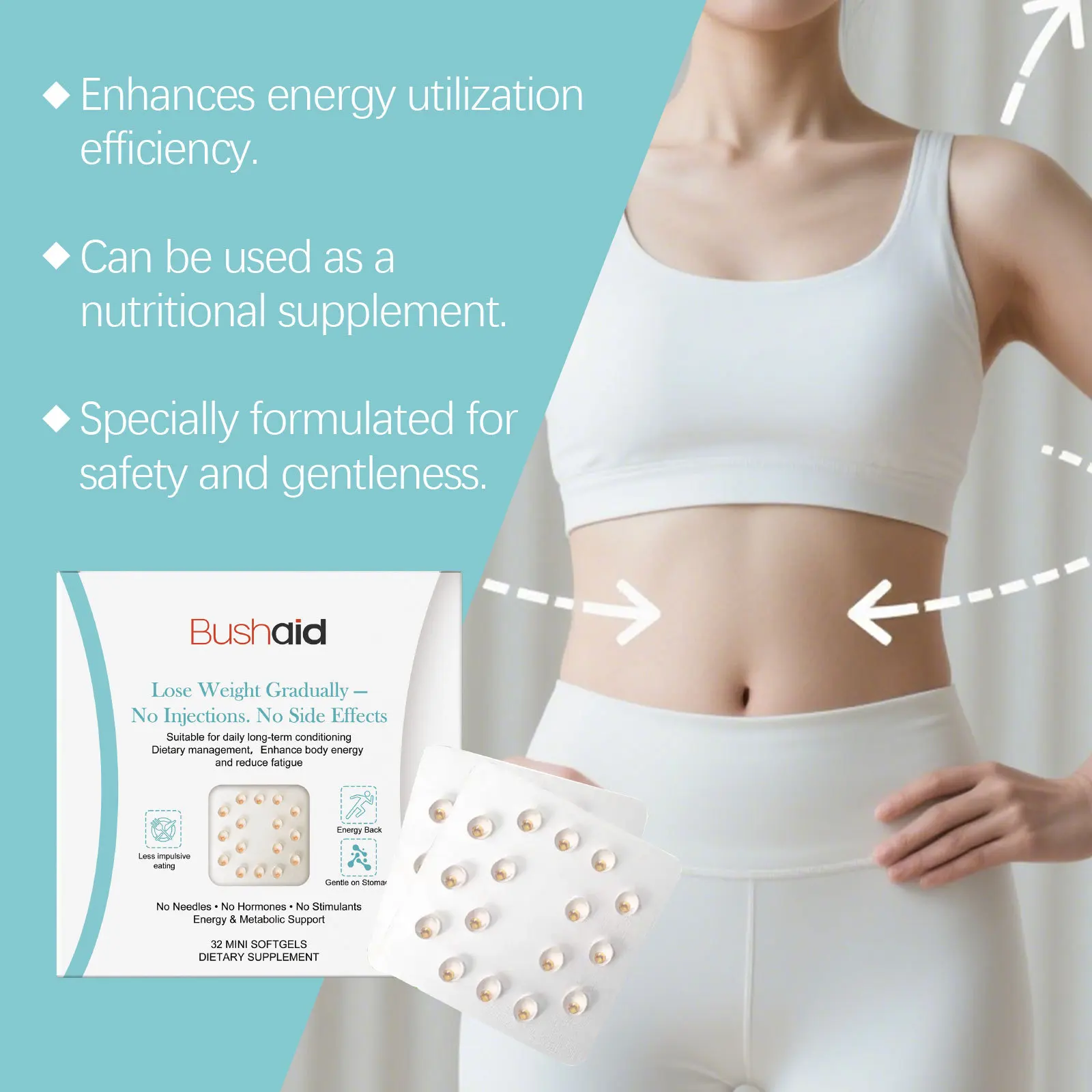 7 Days Fast Slim Fat Burning Pearls Block Fat Absorption Suppress Appetite Boost Metabolism Detox Weight Loss Oral Slim Beads