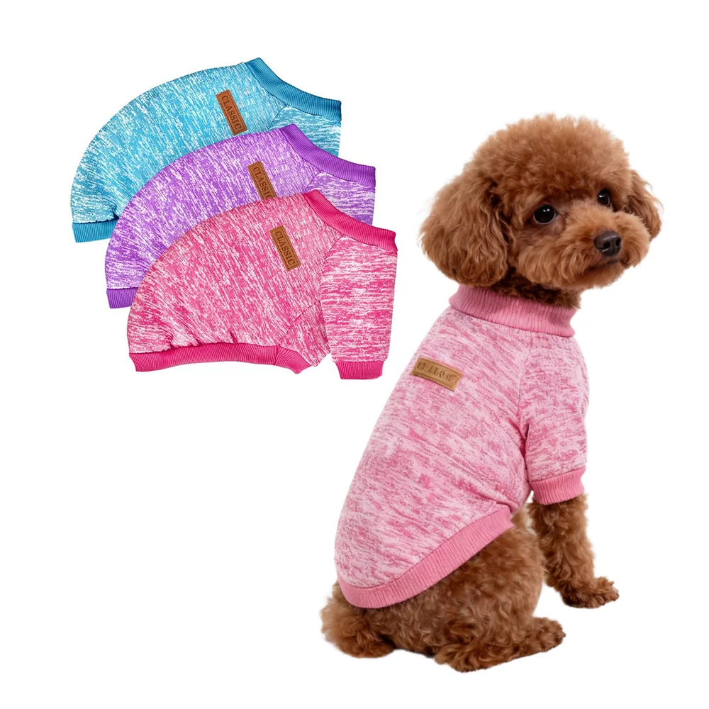 

Dog Sweaters for Small Dogs Girl Boy Winter Fleece Clothes Warm Soft Dog Sweatshirt Outfit for Dogs Cats Pet Apparel