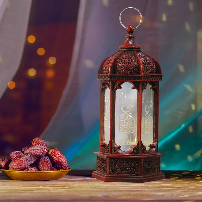 Eid Lantern LED Light Decor Eid Night Light Table Lanterns Party Decorations LED Lanterns Night Light For Kareem Party Desktop image 5