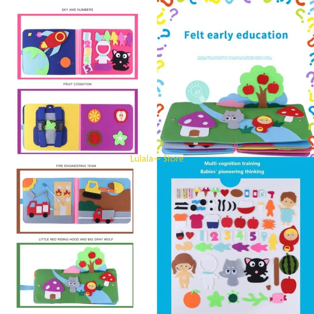 Y4QA Phim Hoạt Hình Sách Vải Học Đồ Chơi Mềm Sách Truyện Tương Tác Ủng Hộ Trẻ Sơ Sinh