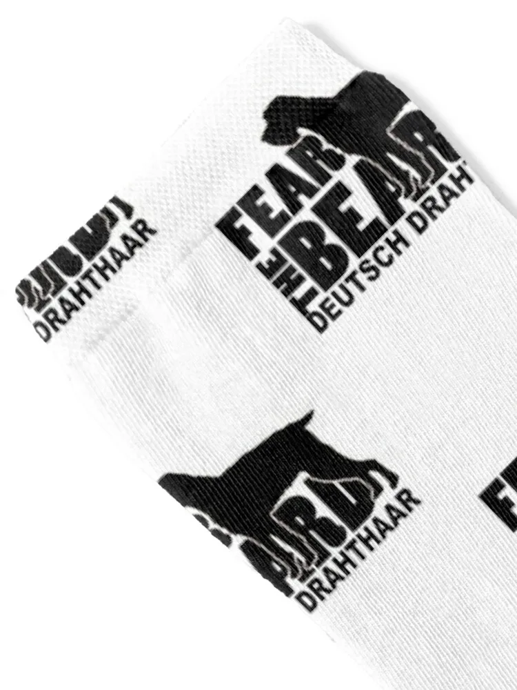 Fear the Beard - Funny Gifts for Deutsch Drahthaar Lovers Socks cotton basketball hockey cycling Women's Socks Men's