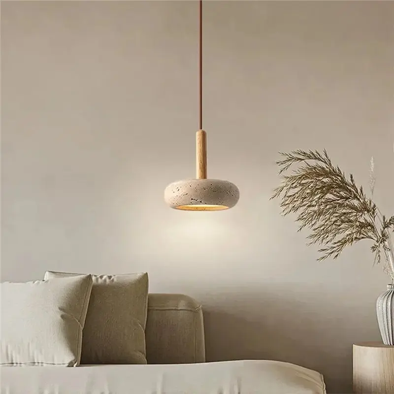 Feb.Pendant Petal Lamps LED Droplights Yellow Stone Circular For Home& Commercial Use Restaurant Room Decoration