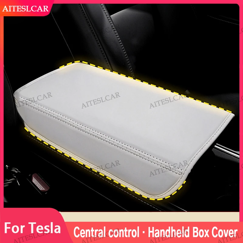 For Tesla Model Y L Six Seat 2026 Armrest Box Protect Cover Center Console Anti-Scratch 2026 Automotive Interior Accessories
