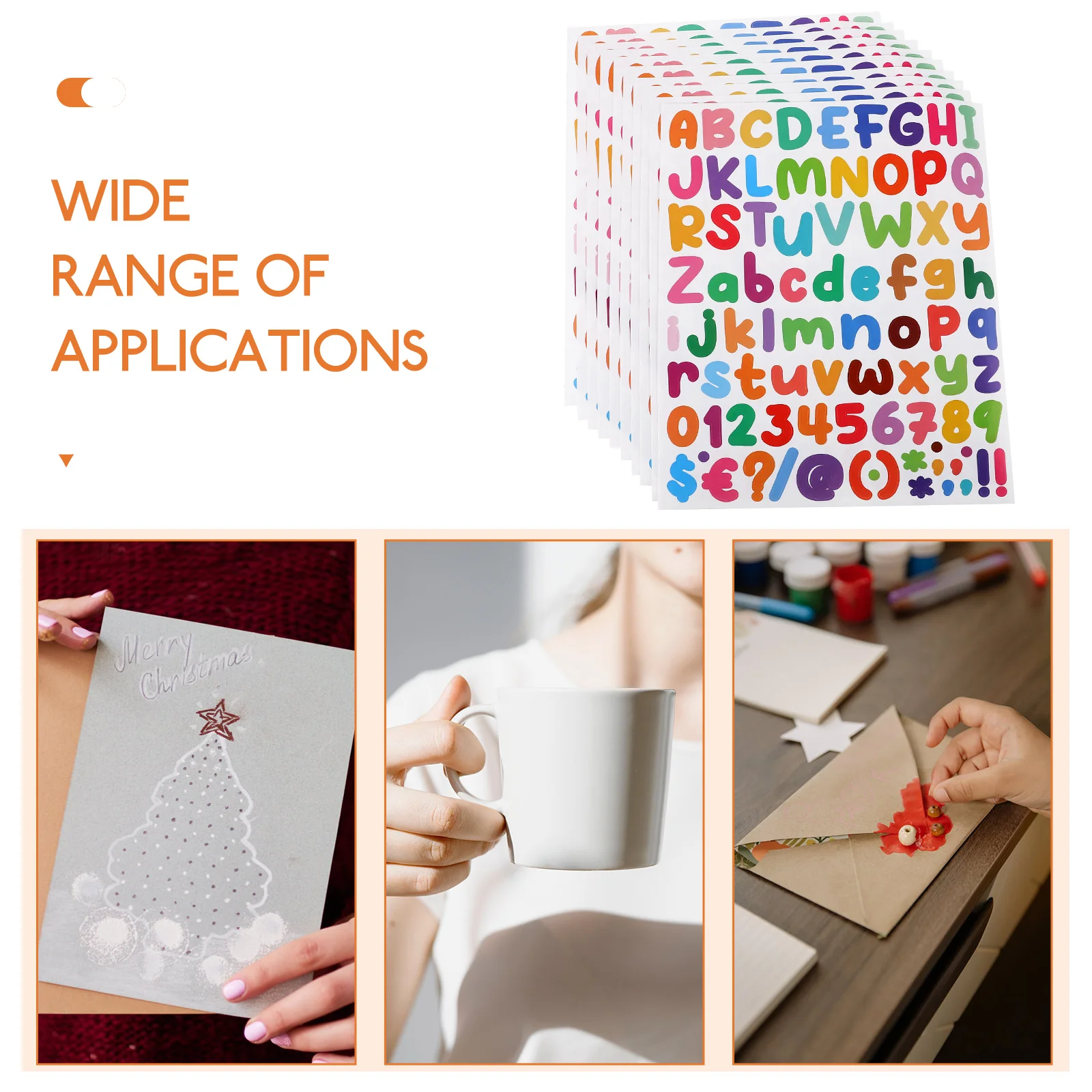 

Colorful Number Letter Stickers Alphabet Decals For Diy Crafts Scrapbooking Water Bottle Phone Case Gift Box Folder Label