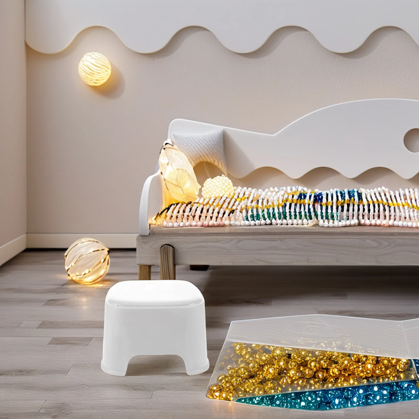 

Children Colorful Plastic Toddler Step For Bathroom Shower Foot Stool Small Step Stool For Bed Potty Training Squatting