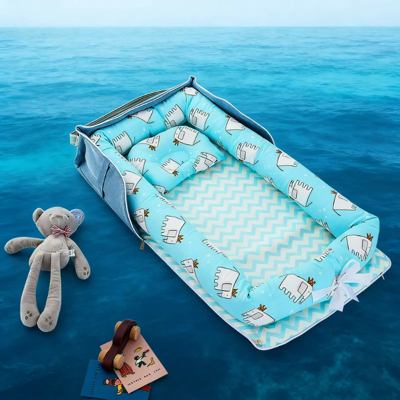 

2026 New Portable Baby Travel Bed Backpack Style Baby Cribs Lightweight Foldable Bassinet for Infants and Toddlers Sleeping